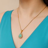 Zircon Pendant-210 (Mint Green)